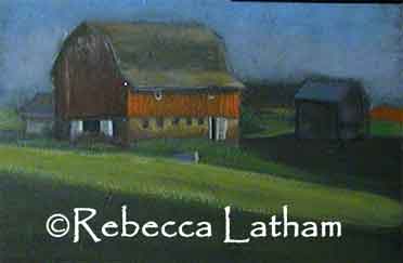 New miniature farmstead scene for Miller Galleries' miniature patinting exhibition