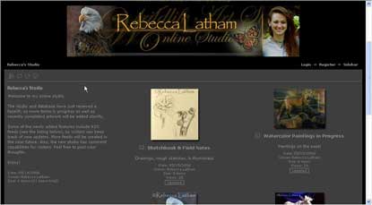 On the subject of new technology, my online studio received a facelift about a week ago. Aside from the new streamline contemporary layout and design, it has a few new features in it, such as visitor commenting capabilities and RSS feeds so that visitors can subscribe to for updates if the like. Additional feeds will be added soon. :)