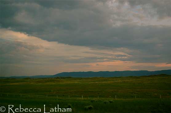 Wyoming sunset Wyoming Art on the Road