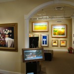 Interior of the Robert Paul Galleries in Stowe, Vermont