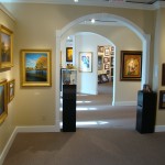 Interior of the Robert Paul Galleries in Stowe, Vermont