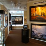 Interior of the Robert Paul Galleries in Stowe, Vermont